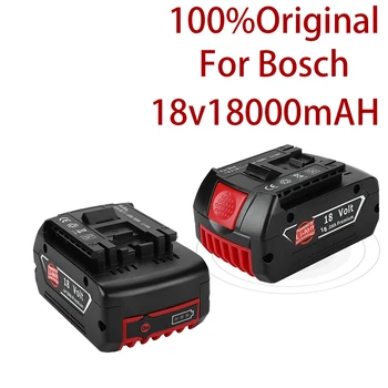2021 Акумулаторна батерия 18V 18000mah за Bosch 18V Резервна батерия 6.0 A Преносим Заместител На Bosch BAT609 Светлинен индикатор