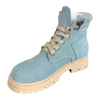 2023 Дамски обувки със страничен цип, Къси ботуши, Мода есен-зима универсални ботильоны за жени 부츠