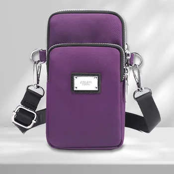 Луксозна Дизайнерска Дамска чанта през рамо, Найлонова Чанта на Рамото, Однотонная Чанта под Мишниците, Просто Женствена Чанта за Пътуване в Офиса
