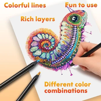 12 цвята, Комплект забавни, цветни моливи, Преносим Здрав инструмент за рисуване