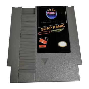 8-Битова детска карта на 72 Контакт, Soap Паника NTSC и Pal Версия, Касета за игри за NES,