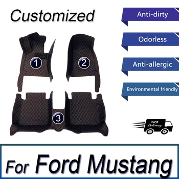 Автомобилни Стелки За Ford Mustang Mach-E 2021 2022 Потребителски Накладки За Краката Авто Килим Аксесоари За Интериора