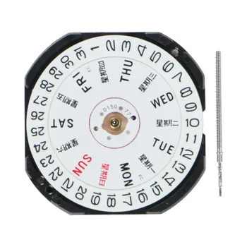 Аксесоари за часовници Механизъм VX33E VX33 Трехконтактный Кварцов механизъм с двоен прозорец календар Без батерии
