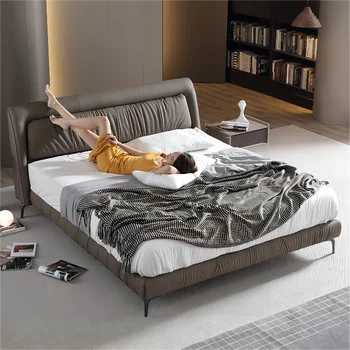 луксозен италиански спален комплект king Size, модерна италианска спалня, дизайнерски мебели за спалня, луксозна мека легло