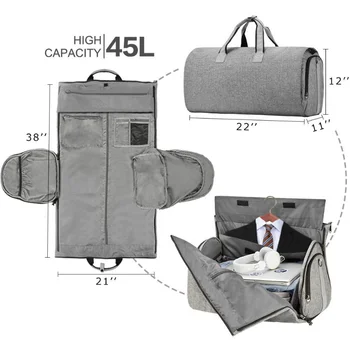 Пътна чанта за мъже, Преносима чанта, Водоустойчив бизнес костюми, Спортна чанта, чанта за багаж, Многофункционална чанта за пране, чанта за появата на пране